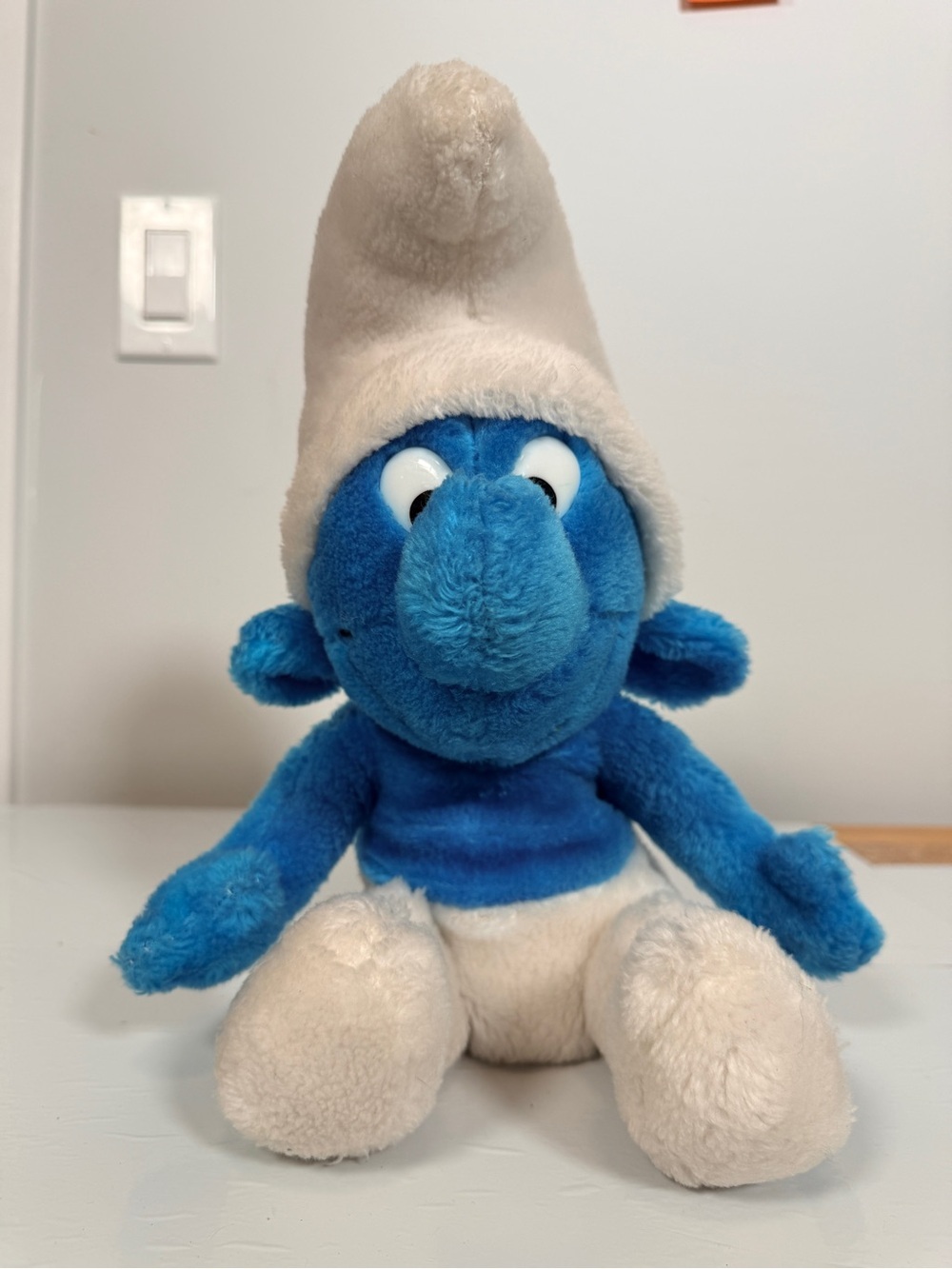 Vintage 1979 Smurf Plush 10.5" Peyo Schleich Wallace Berrie Retro Toy